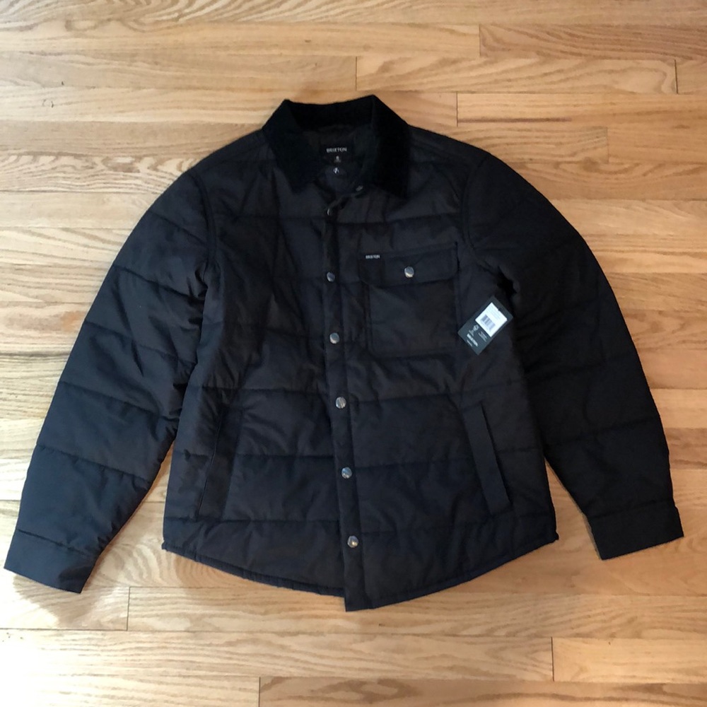 BRIXTON Mens jacket with snap up size S small